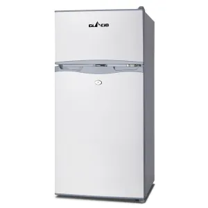100L Upright Fridge Freezer 12v24V240v Silver