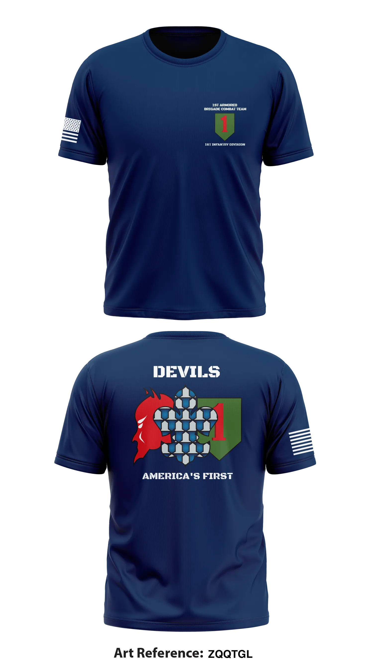 1st Brigade Combat Team, 1st Infantry Division Store 1 Core Men's SS Performance Tee - ZQQTgL