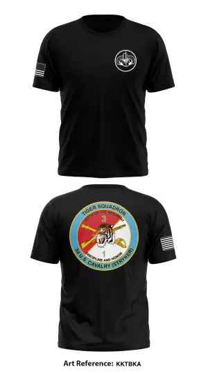 1st Squadron (Tiger), 3rd Cavalry Regiment Store 1 Core Men's SS Performance Tee - KktBkA