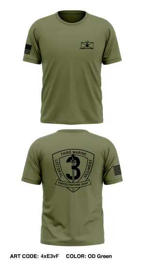 3D Marine Littoral Regiment Core Men's SS Performance Tee - 4xE3vF