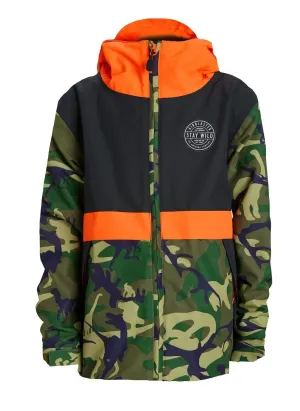 Airblaster Trencher Full Zip Jacket Youth OG Dinoflage