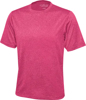 ATC™ Polyester Heather Wicking T-Shirt Raspberry
