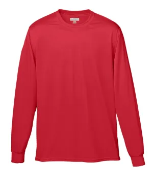 Augusta Long Sleeve Moisture Wicking T-Shirt | Red
