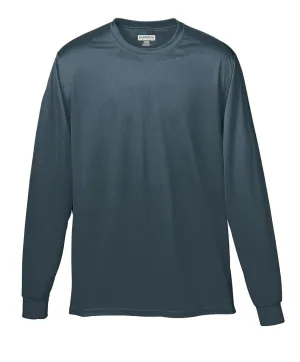 Augusta Long Sleeve Moisture Wicking T-Shirt | Slate