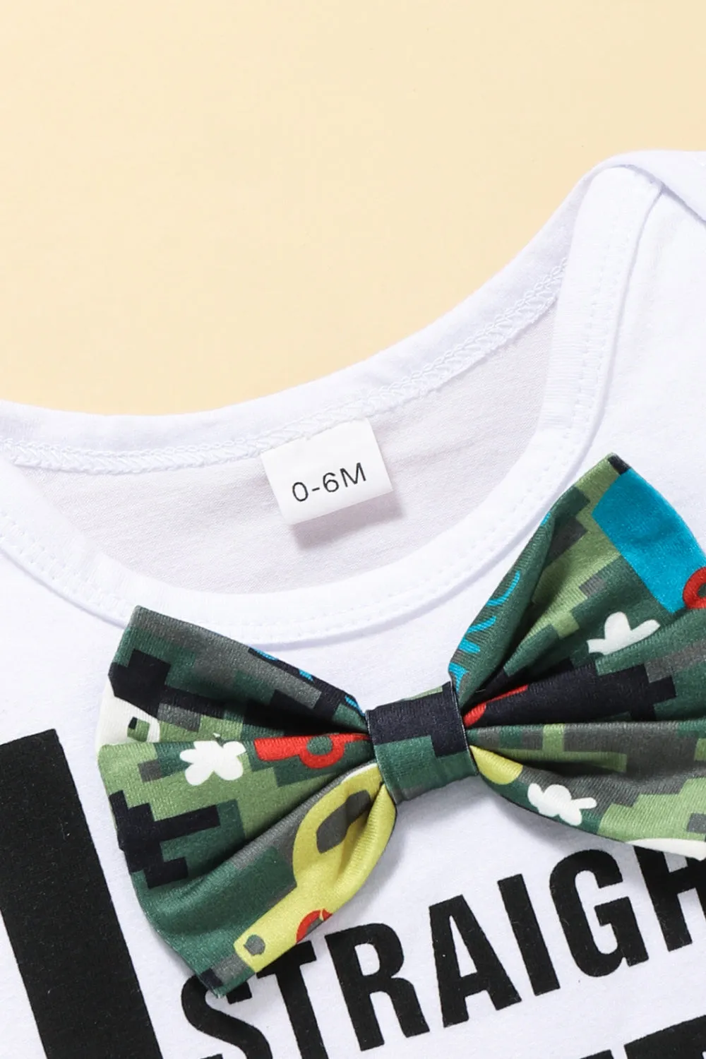 Baby Boy Graphic Bodysuit and Car Print Pants Set