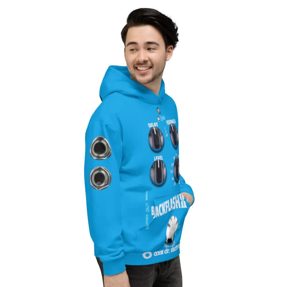 Backflash Delay Pedal Guitar FX All-Over Hoodie