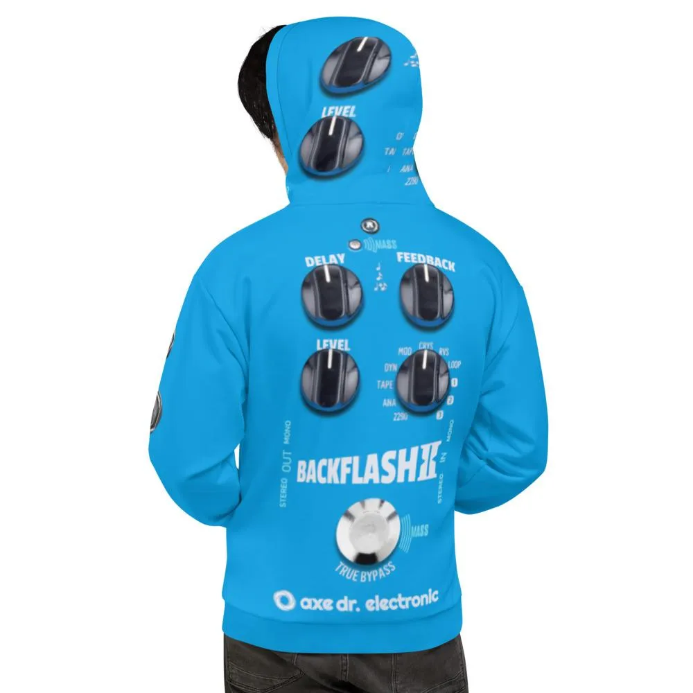 Backflash Delay Pedal Guitar FX All-Over Hoodie