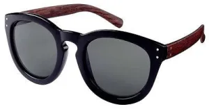 Black & Wood Wayfarer Style Policarbonate Lens 100% UV400