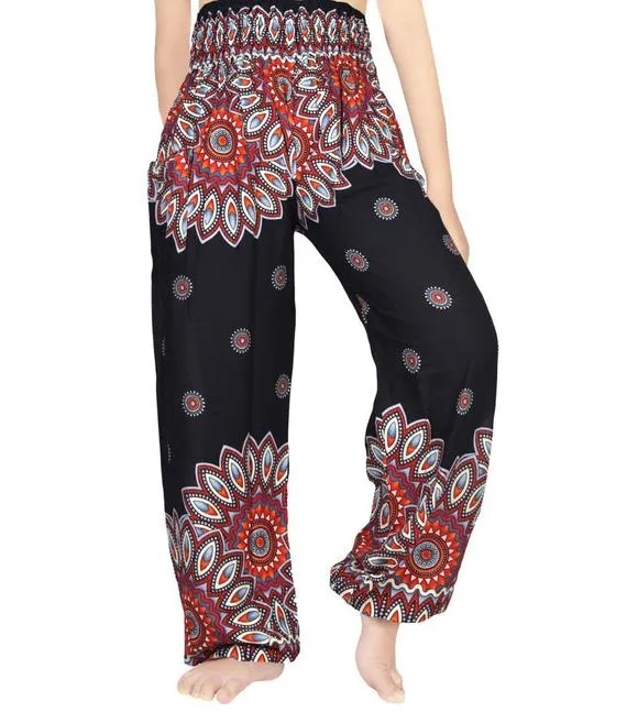 Black Mandala Pants