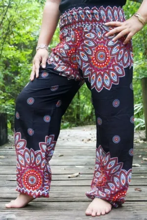 Black Mandala Pants