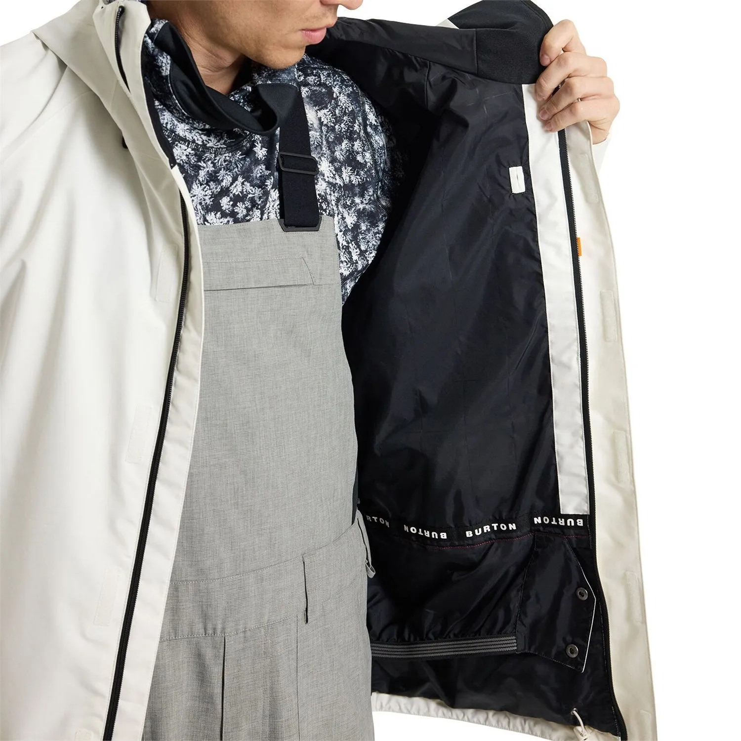 Burton Powline GORE-TEX Mens Jacket Stout White / Black
