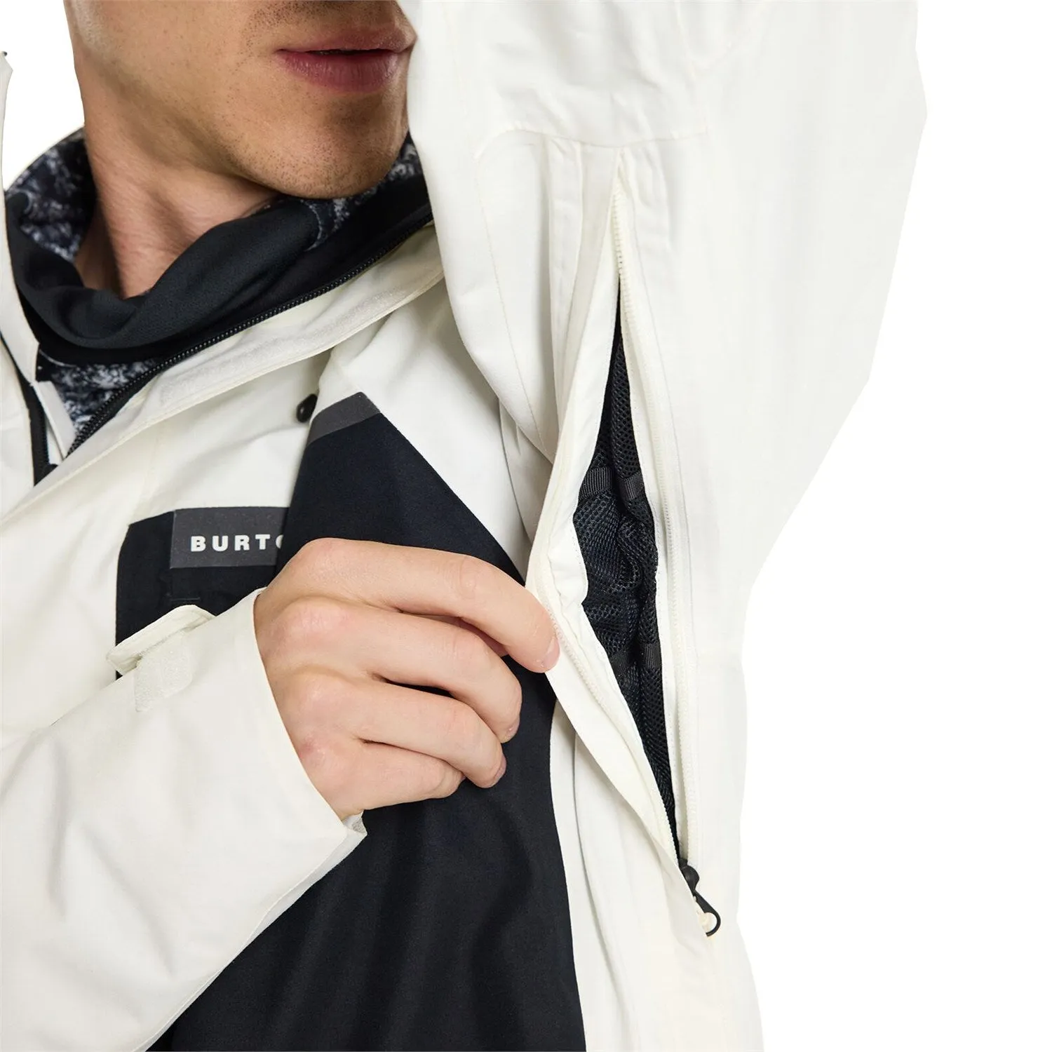 Burton Powline GORE-TEX Mens Jacket Stout White / Black