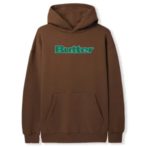 Butter Goods - Felt Logo Applique Hoodie Brown