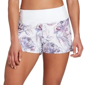 CALIA by Carrie Underwood Anywhere Trim Detail Athletic Shorts Floral Purple
