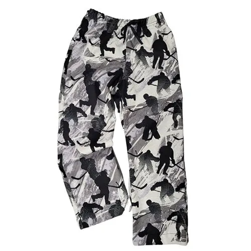 CHILD SLEEP PANTS HOCKEY GREY