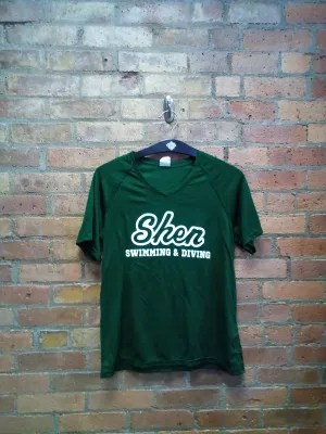CLEARANCE -SHEN SWIM & DIVE LADIES MOISTURE WICKING T-SHIRT - SIZE LARGE
