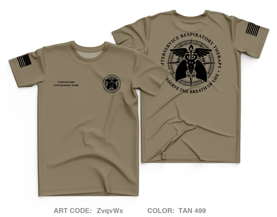 CUSTOM Interservice Respiratory Therapist Program Core Men's SS Performance Tee - ZvqvWx
