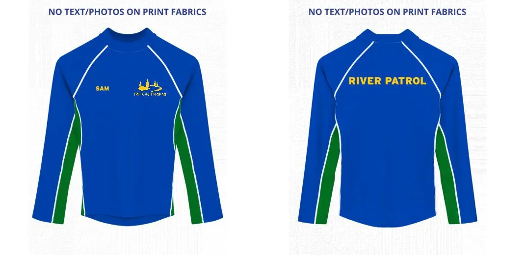 Custom Rash Guard (Kids, Women, Men) Long Sleeve