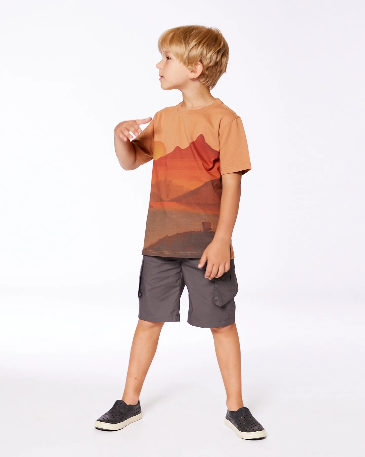 Deux Par Deux Cargo Pocket Shorts Pewter