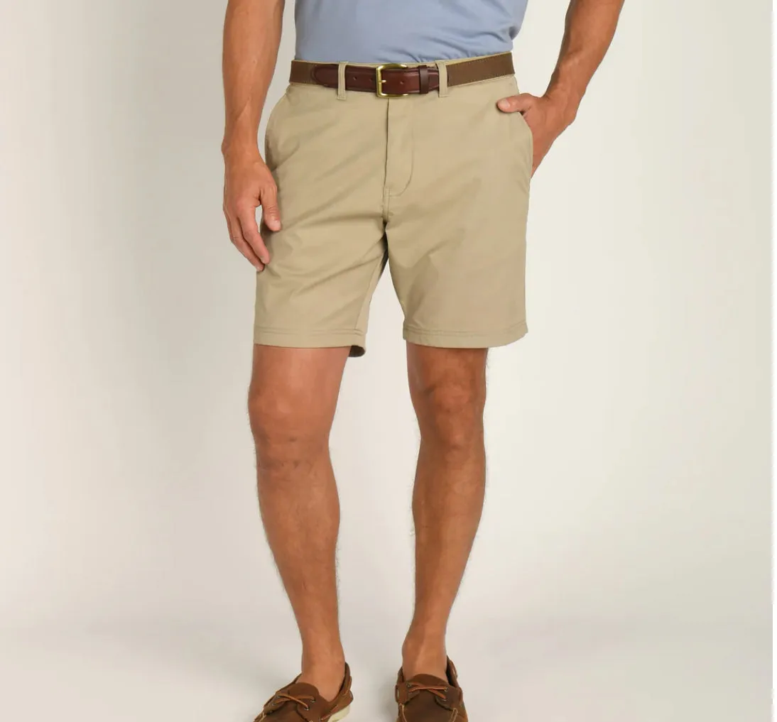 Duck Head  Harbor Performance Shorts Khaki 8 inch