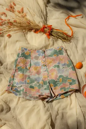 Floral High Waisted Floaty Shorts