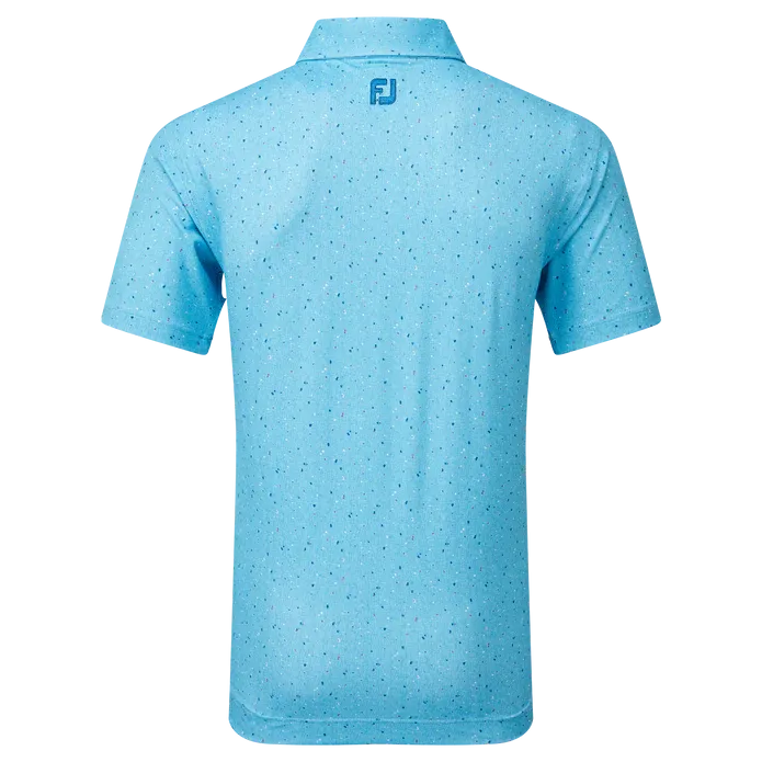 Footjoy 24 Tweed Texture Polo - Blue Sky