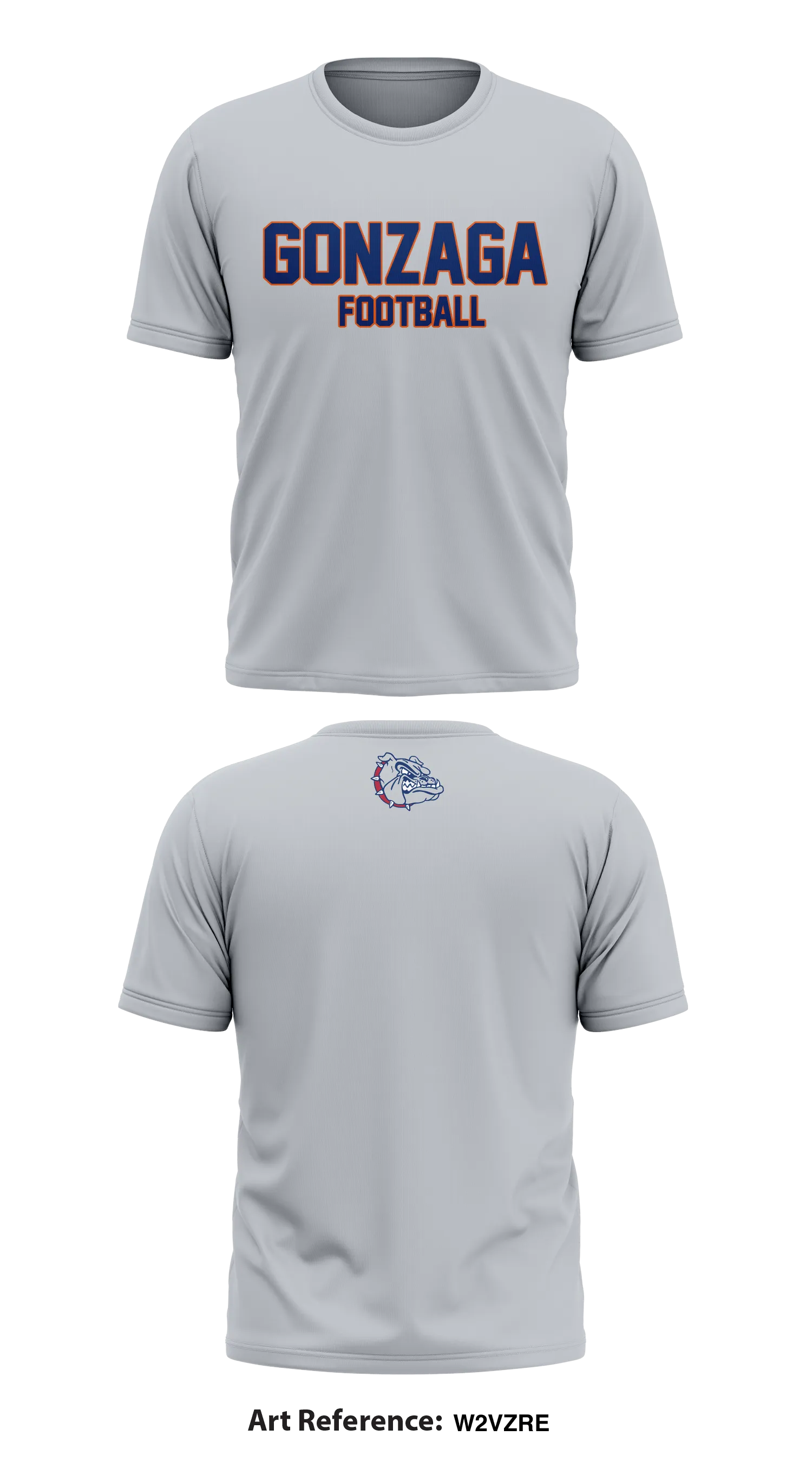 Gonzaga Football Core Men's SS Performance Tee - w2vzRe