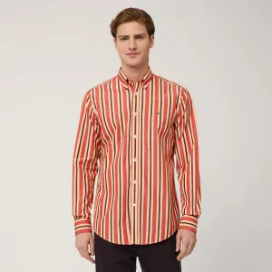 Harmont & Blaine Vertical Stripe Shirt - Orange