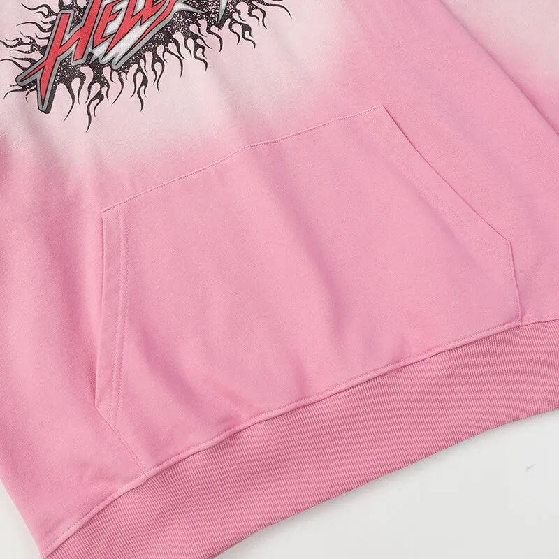 Hellstar Brainwashed Without Brain Hoodie Pink