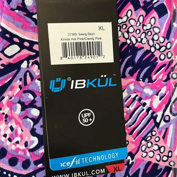 Ibkul Krista 16&quot; Swing Skort Hot Pink/Candy Pink