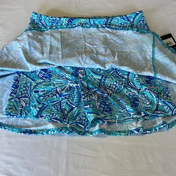 Ibkul Krista Swing Skort 13in in Blue Turquoise