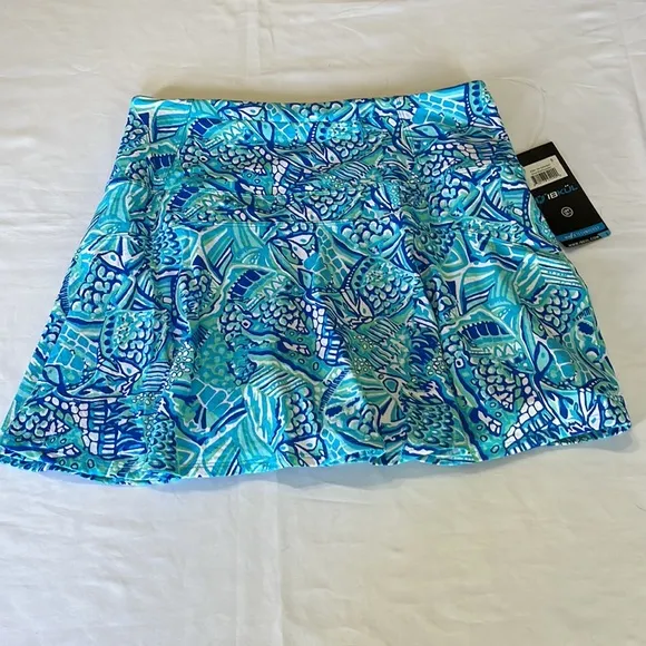 Ibkul Krista Swing Skort 13in in Blue Turquoise