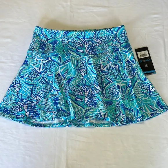 Ibkul Krista Swing Skort 13in in Blue Turquoise