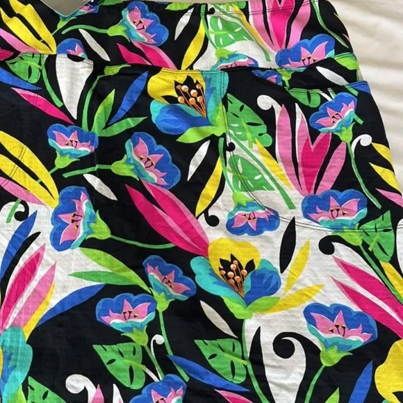 IBKUL Straight Skort Caroline Black Combo Size XL