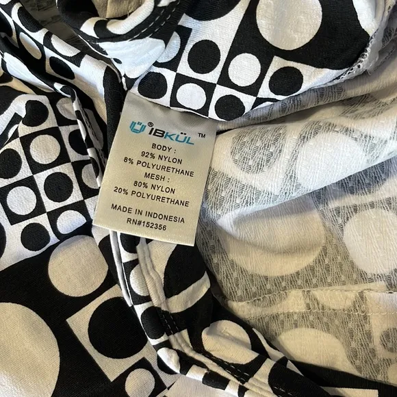Ibkul Swing Skort Elise Black and White L and XL