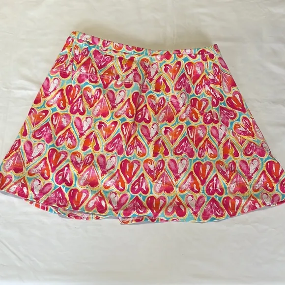 IBKUL Swing Skort in Audrey Seafoam NWT