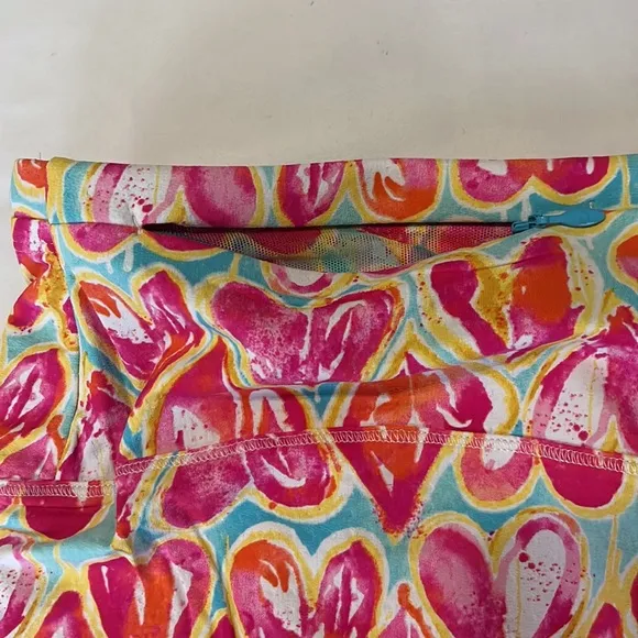 IBKUL Swing Skort in Audrey Seafoam NWT