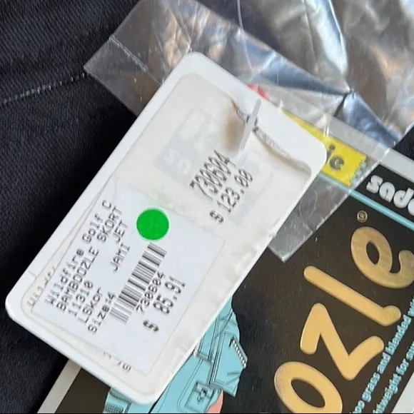 Jamie Sadock Bamboozle Jet Black Golf Skort Size 4 New