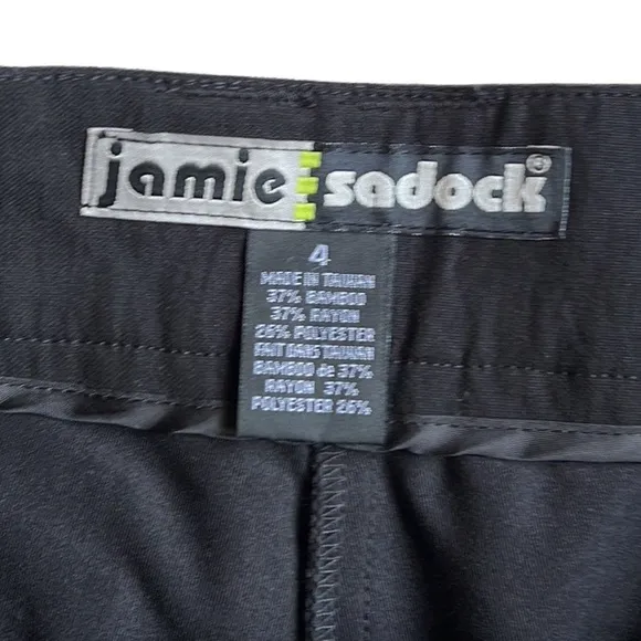 Jamie Sadock Bamboozle Jet Black Golf Skort Size 4 New