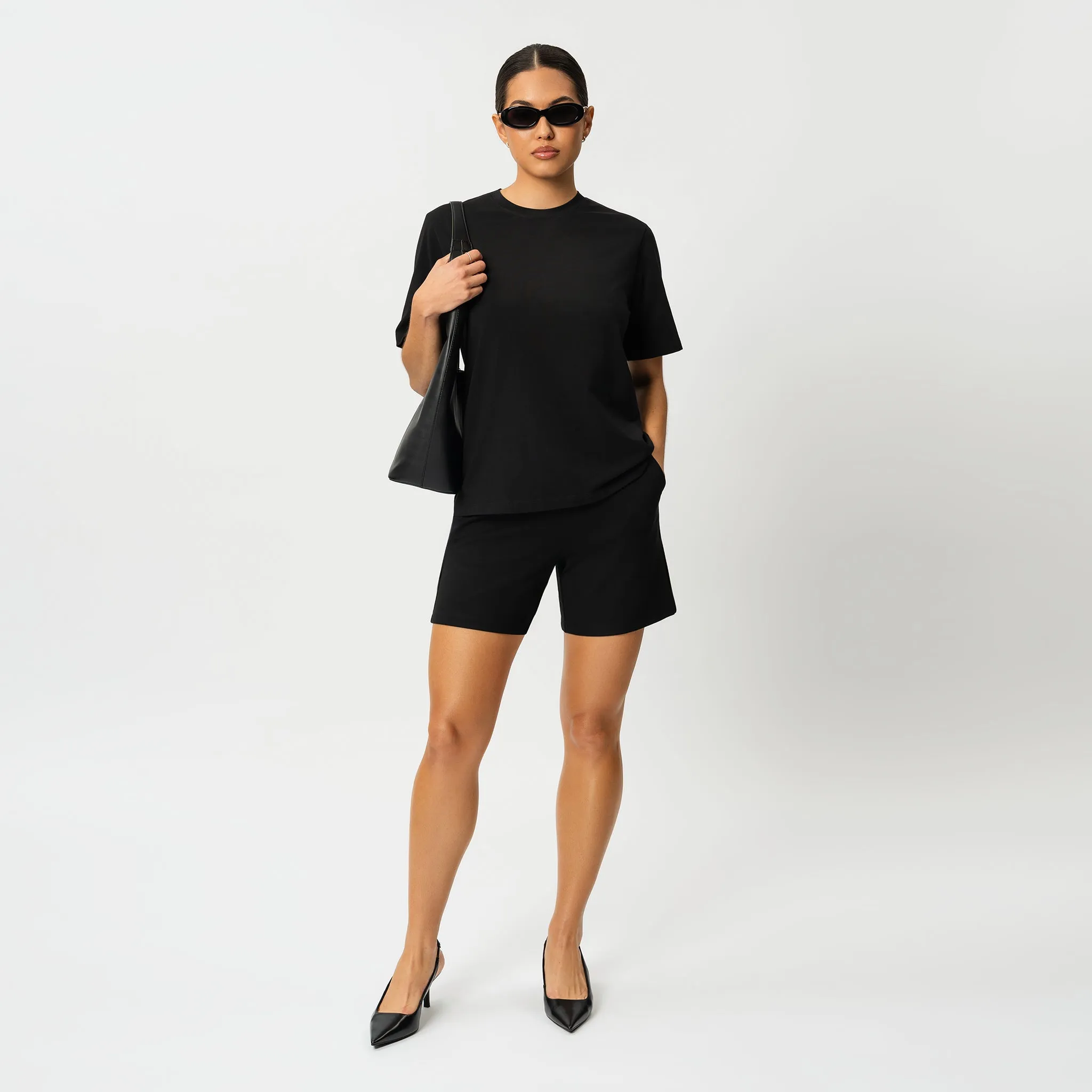 Light Ponte Shorts