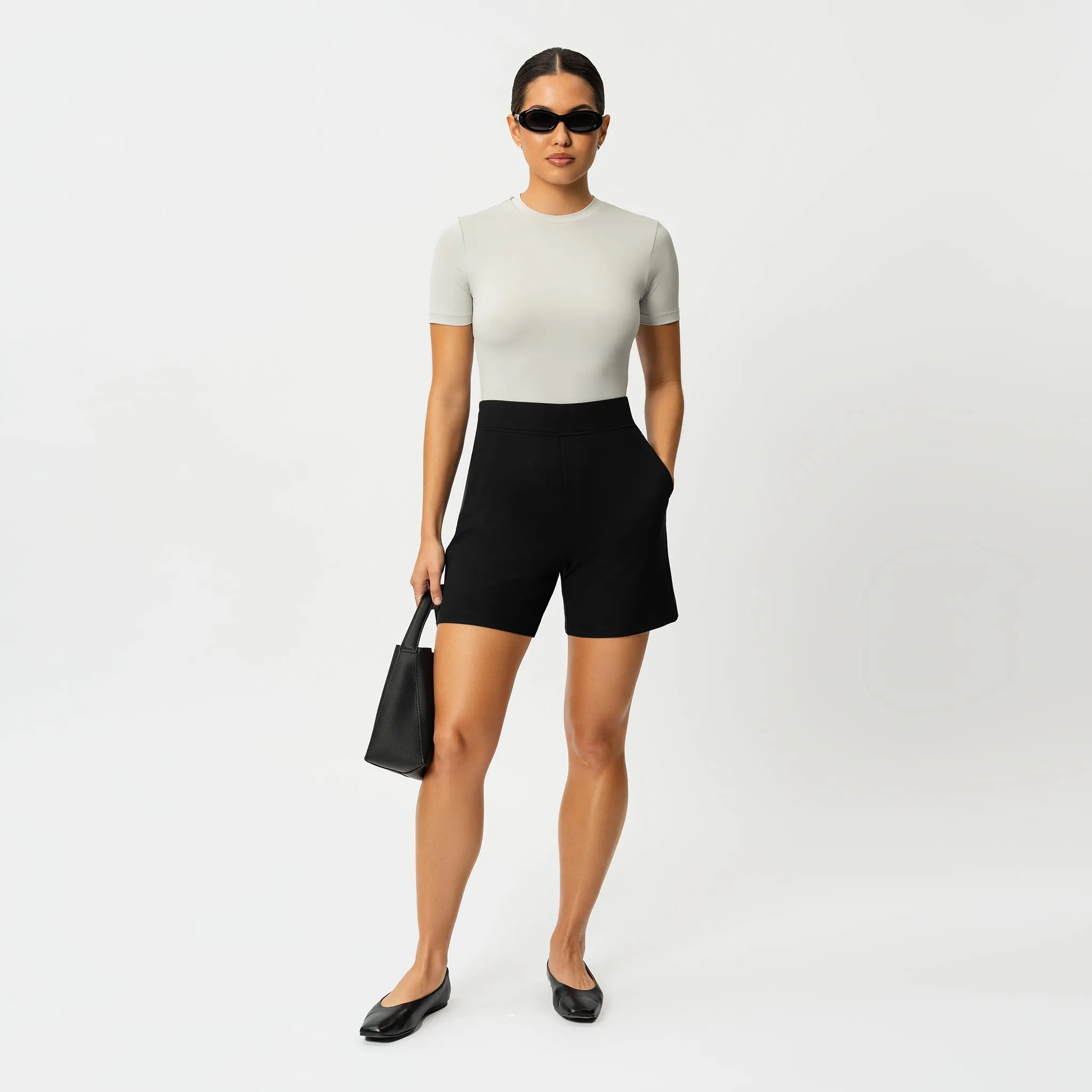 Light Ponte Shorts