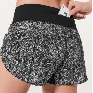 Lululemon Speed Up Short *2.5&quot; Infinity Speed Up Short Alpine White Black 4