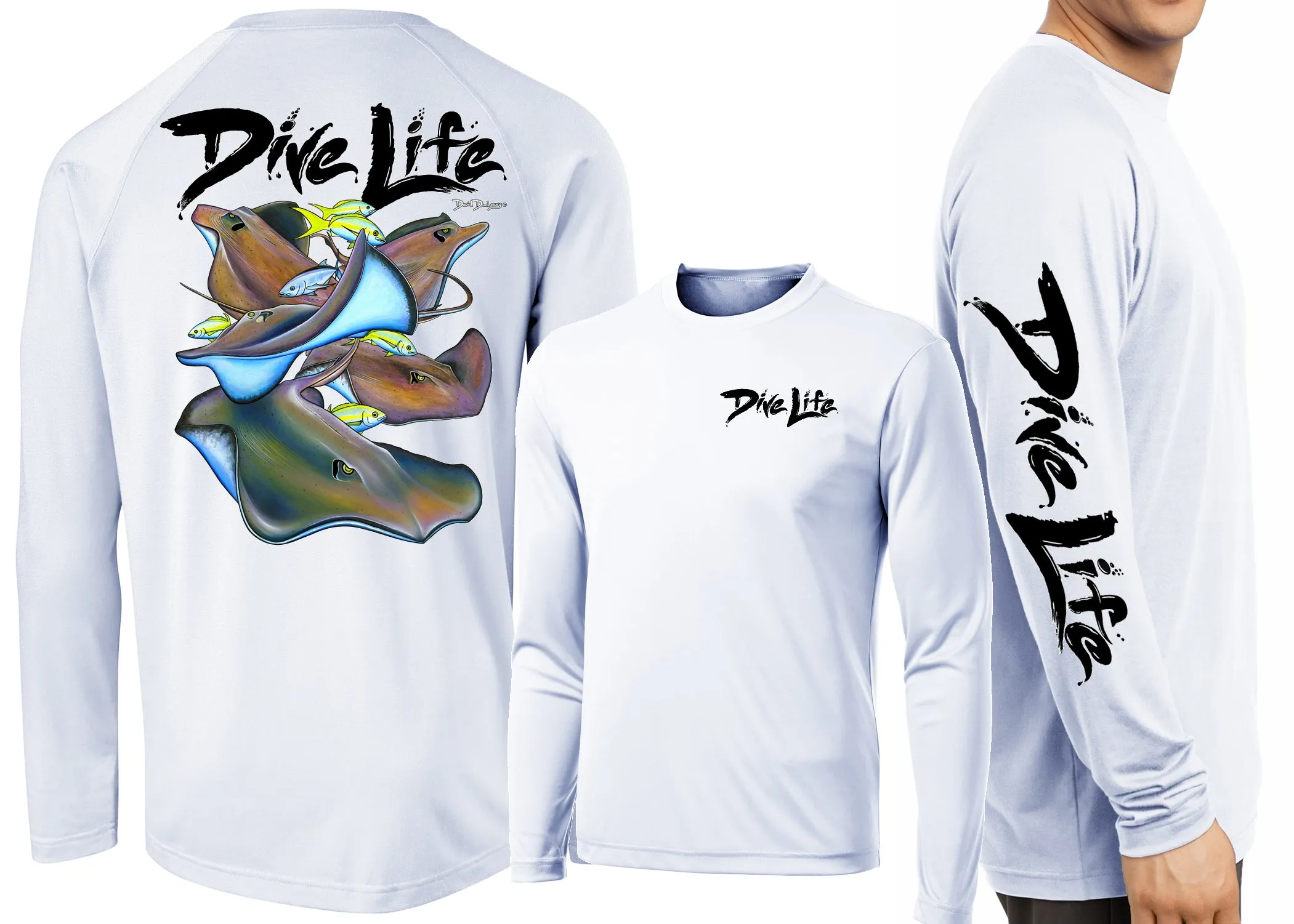 Men’s Performance Dive Life Stingrays Long Sleeve