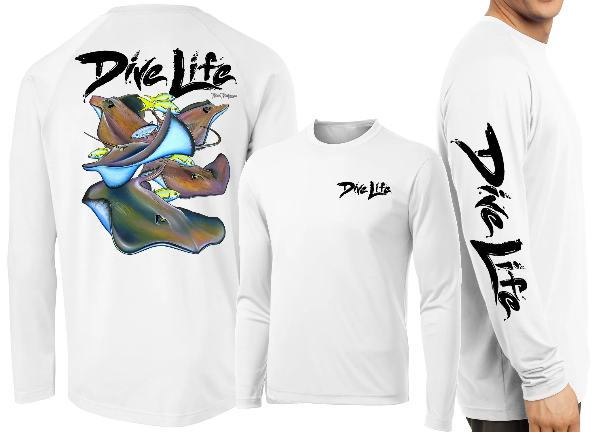 Men’s Performance Dive Life Stingrays Long Sleeve