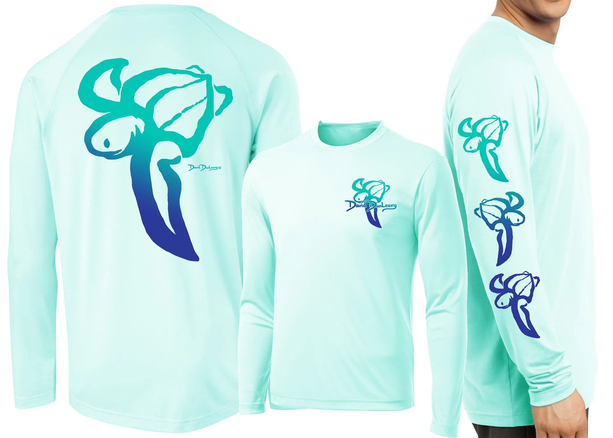 Men’s Performance Leatherback Sea Turtle Deco Long Sleeve