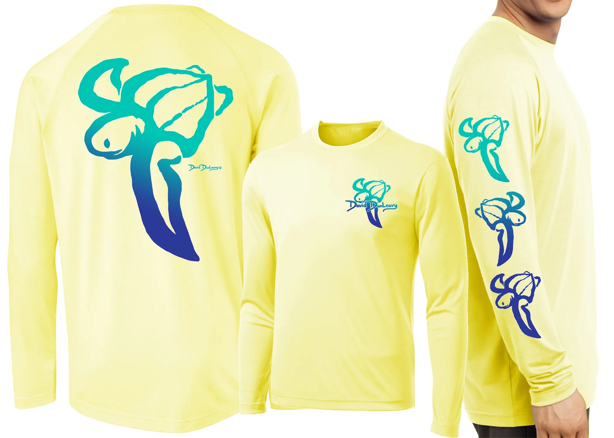 Men’s Performance Leatherback Sea Turtle Deco Long Sleeve