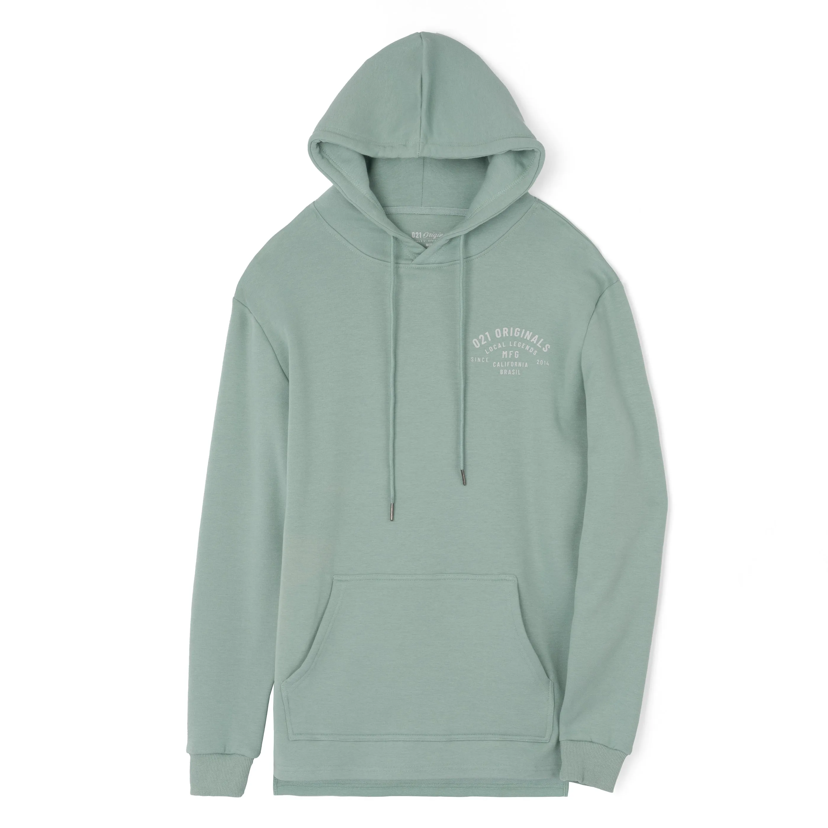 MFG SPLIT-HEM HOODIE - SAGE