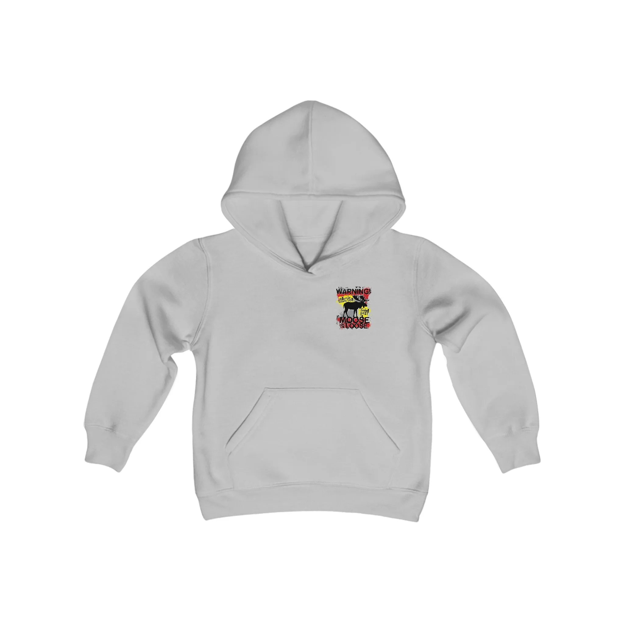 Moose Lodge 2427 - Loose Moose - Youth Hooded Sweatshirt (Front & Back Print)
