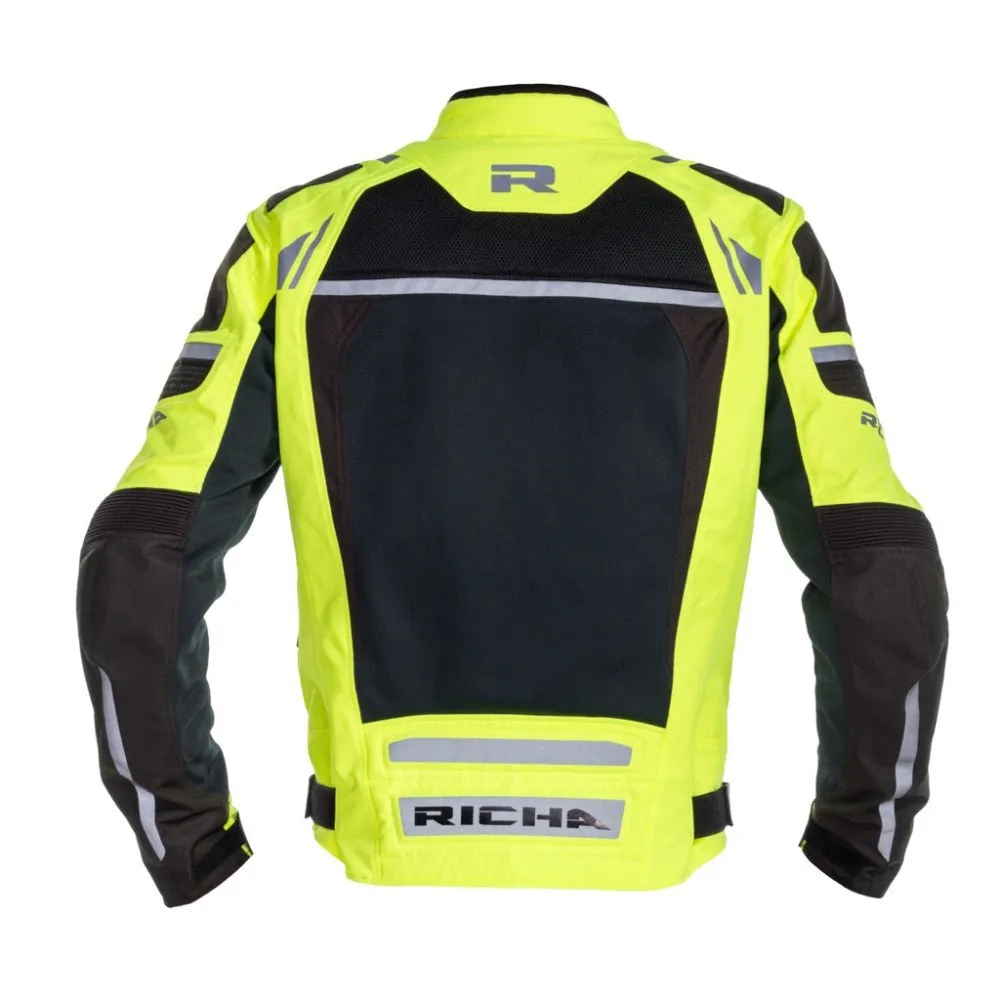 Moto Jacket Richa Airstorm WP Jacket, Black/Yellow