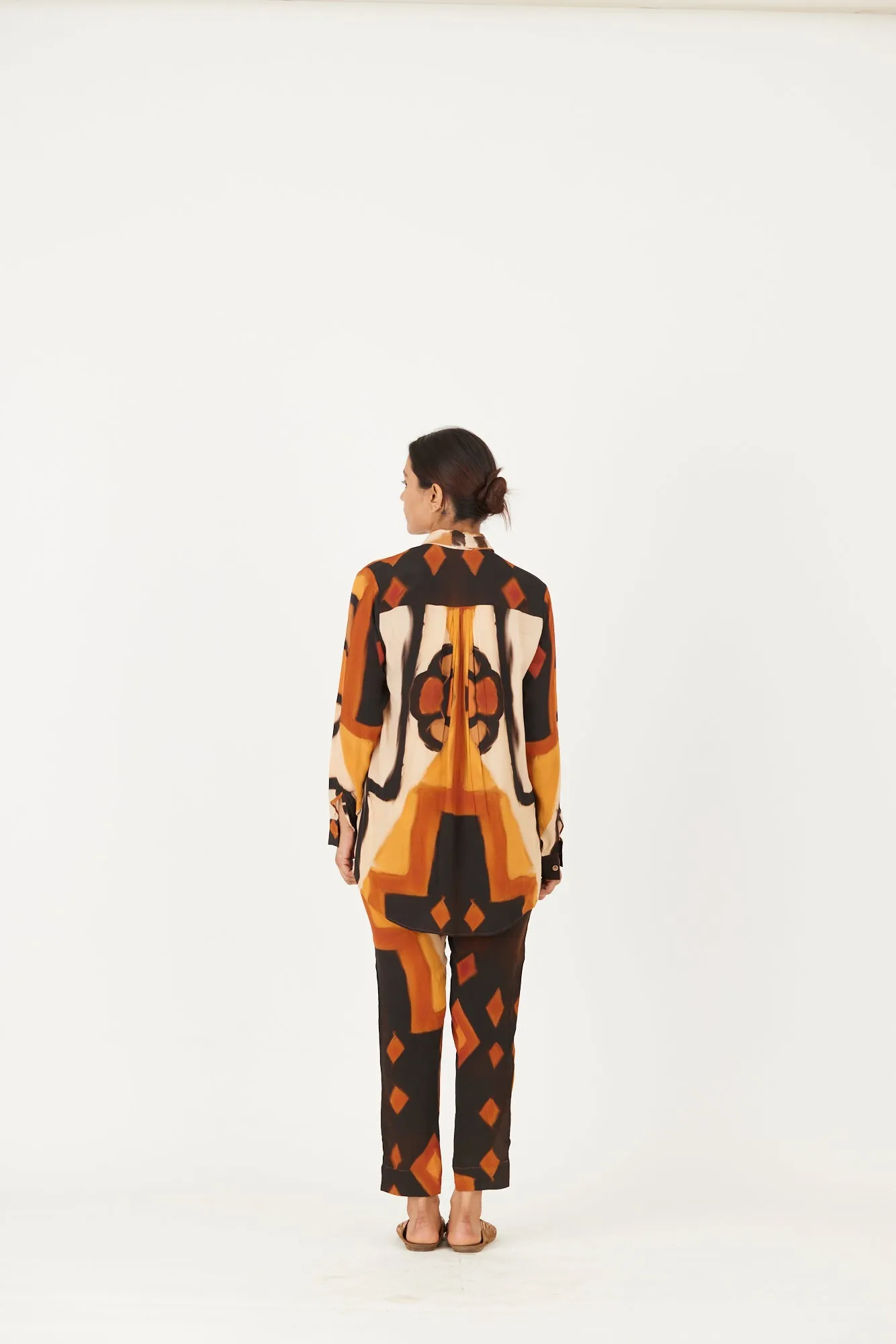 New Season Fall 24/Summer 25-Coord Set-Crepe-Noor Yellow-YAMLS36-Fashion Edit Yam